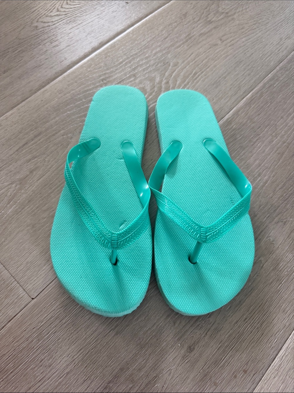 Aqua Teal Flip Flop Sandals